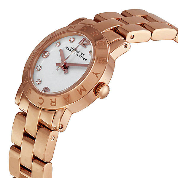 Shop Authentic Marc Jacobs Mini Amy White Dial Rose Gold Steel Strap Watch for Women - MBM3078 - Luxxuri