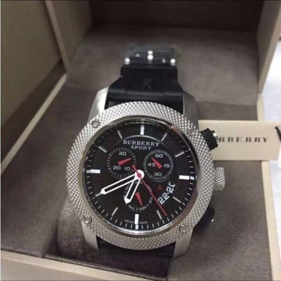 Shop Authentic Burberry Endurance Sport Chronograph Black Dial Black Rubber Strap Watch for Men - BU7700 - Luxxuri
