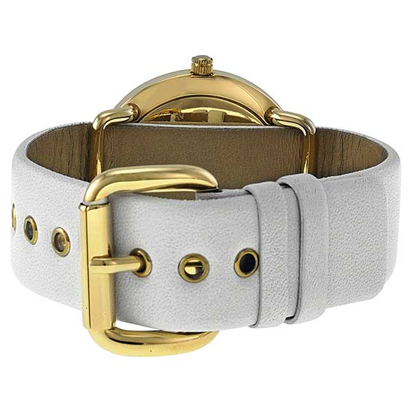 Shop Authentic Marc Jacobs Amy White Dial White Leather Strap Watch for Women - MBM1150 - Luxxuri