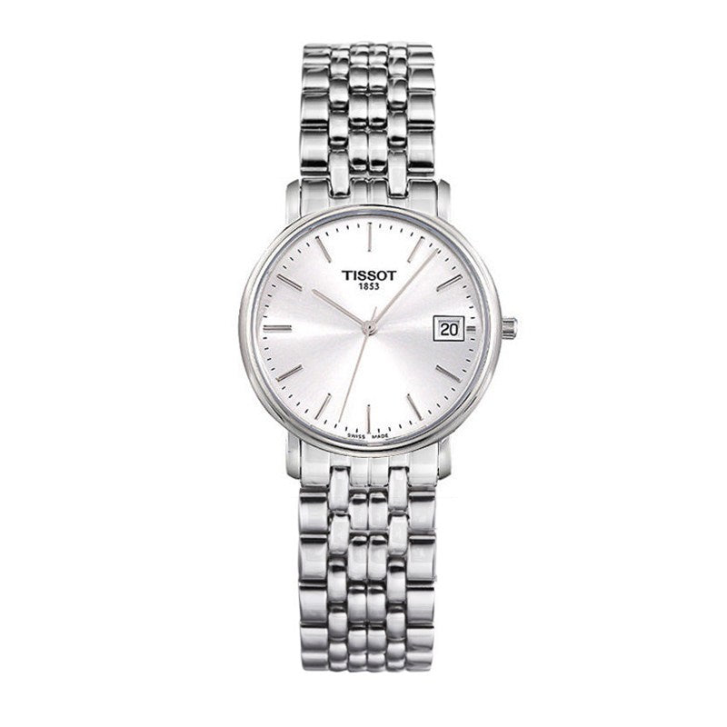 Shop Authentic Tissot T Classic Desire White Dial Silver Steel Strap Watch for Women - T52.1.281.31 - Luxxuri