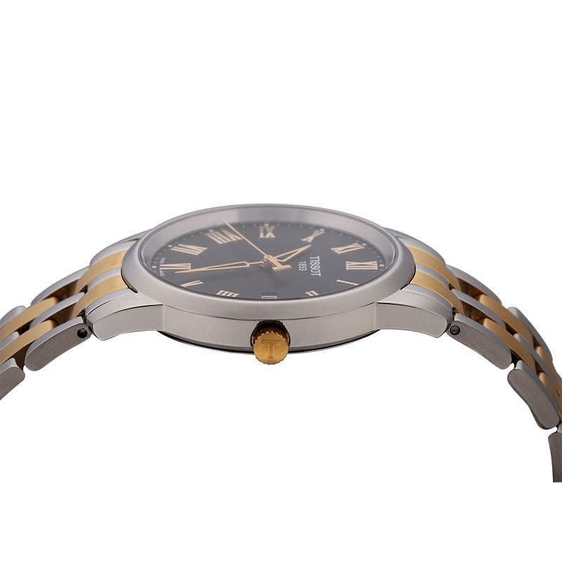 Shop Authentic Tissot T Classic Dream Black Dial Two Tone Steel Strap Watch for Men - T033.410.22.053.01 - Luxxuri