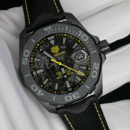 Shop Authentic Tag Heuer Aquaracer Carbon Dial Watch for Men - WBD218B.FC6446 - Luxxuri