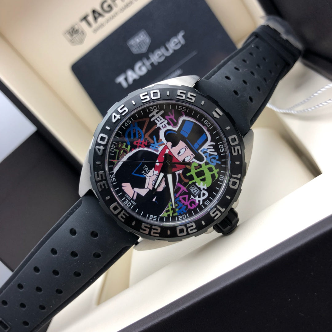 Shop Authentic Tag Heuer Formula 1 Alec Monopoly Black Dial Watch for Men - WAZ1117.FT8023 - Luxxuri