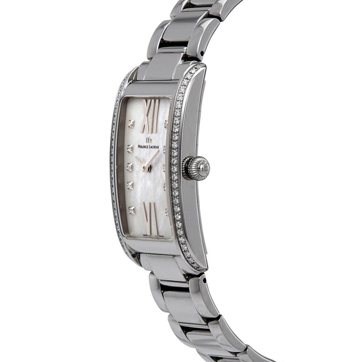 Shop Authentic Maurice Lacroix Fiaba Diamonds White Dial Silver Steel Strap Watch for for Women - FA2164-SD532-170 - Luxxuri