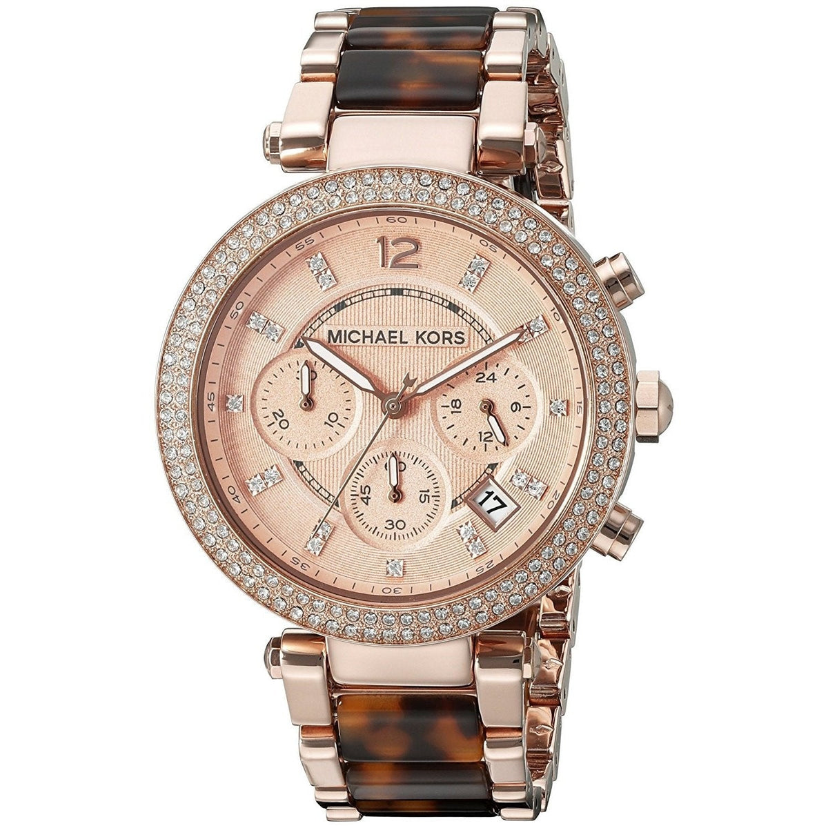 Shop Authentic Michael Kors Parker Rose Gold Dial Two Tone Steel Strap Watch for Women - MK5538 - Luxxuri