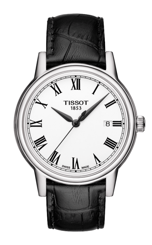 Shop Authentic Tissot T Classic Carson White Dial Black Leather Strap Watch for Men - T085.410.16.013.00 - Luxxuri