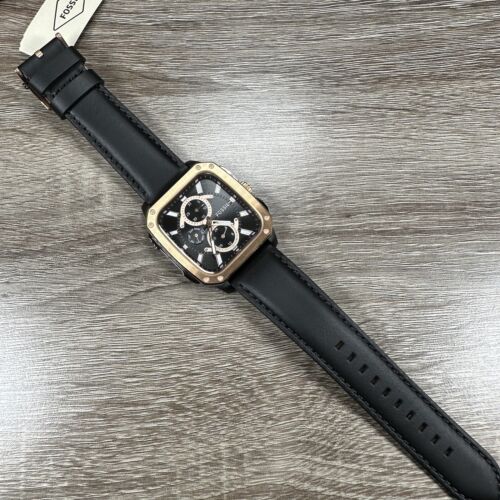 Shop Authentic Fossil Multifunction Black Dial Black Leather Strap Watch for Men - BQ2654 - Luxxuri