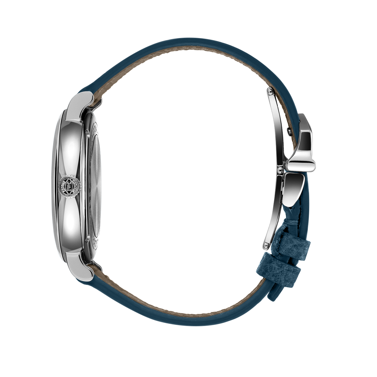Shop Authentic IWC Portofino Automatic Silver Dial Blue Leather Strap Watch for Women - IW357411 - Luxxuri