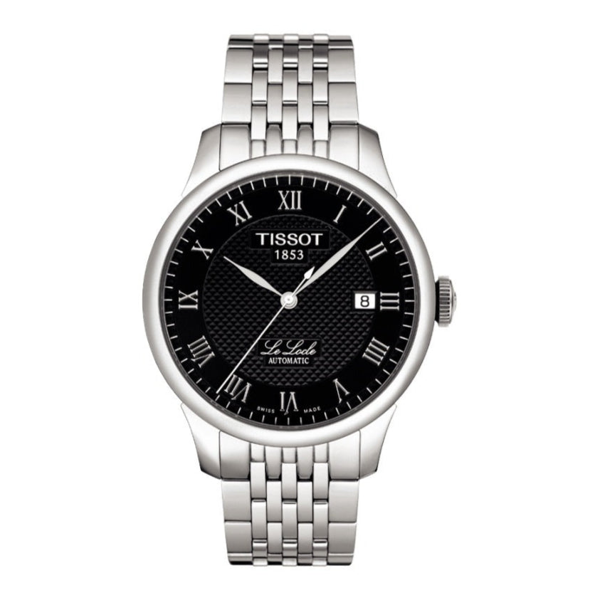Shop Authentic Tissot T Classic Le Locle Powermatic 80 Black Dial Silver Steel Strap Watch For Women - T41.1.483.53 - Luxxuri