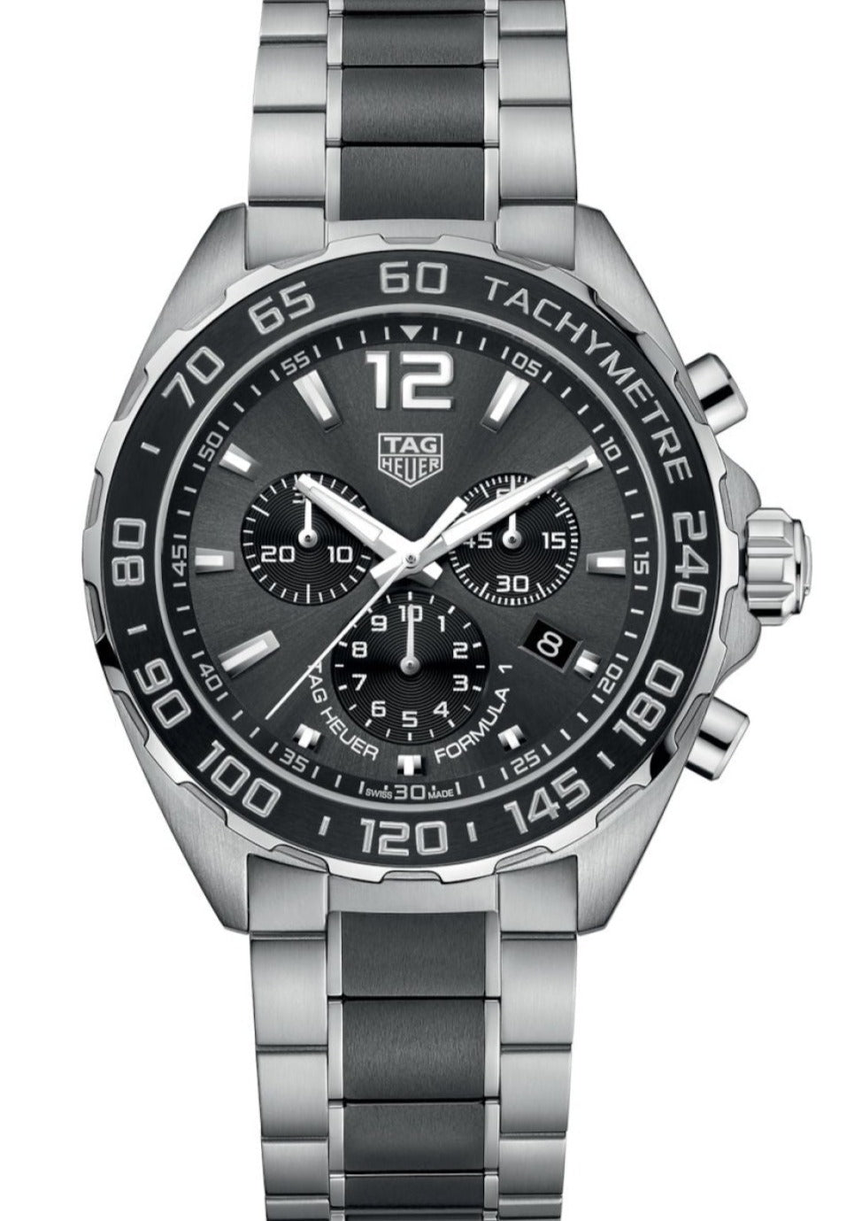 Shop Authentic Tag Heuer Formula 1 Anthracite Dial Two Tone Steel Strap Watch For Men - CAZ1011.BA0843 - Luxxuri