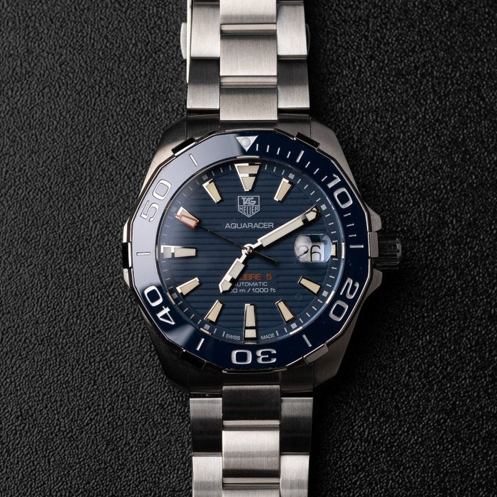 Shop Authentic Tag Heuer Aquaracer Blue Dial Watch for Men - WAY211C.BA0928 - Luxxuri