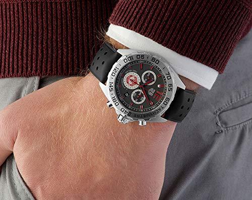 Shop Authentic Tag Heuer Formula 1 Manchester United Special Edition Grey Dial Black Silicone Strap Watch for Men - CAZ101M.FT8024 - Luxxuri
