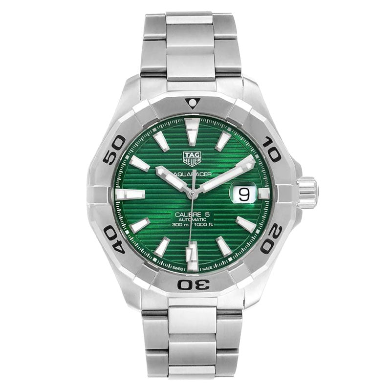 Shop Authentic Tag Heuer Aquaracer Green Dial Watch for Men - WAY2015.BA0927 - Luxxuri