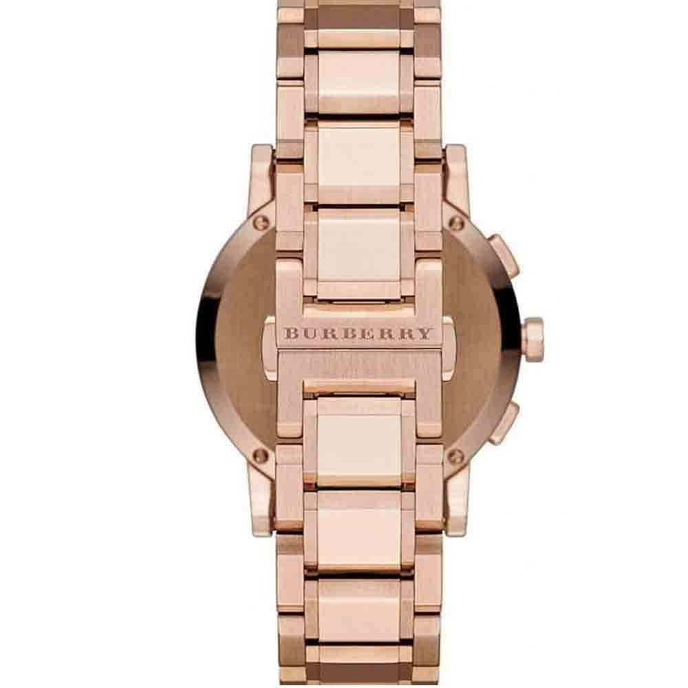 Shop Authentic Burberry The City Rose Gold Dial Rose Gold Steel Strap Watch for Women - BU9703 - Luxxuri