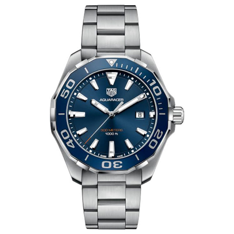 Shop Authentic Tag Heuer Aquaracer Blue Dial Watch for Men - WAY101C.BA0746 - Luxxuri