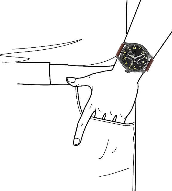 Shop Authentic Hugo Boss Aeroliner Maxx Black Dial Brown Leather Strap Watch For Men - 1513079 - Luxxuri