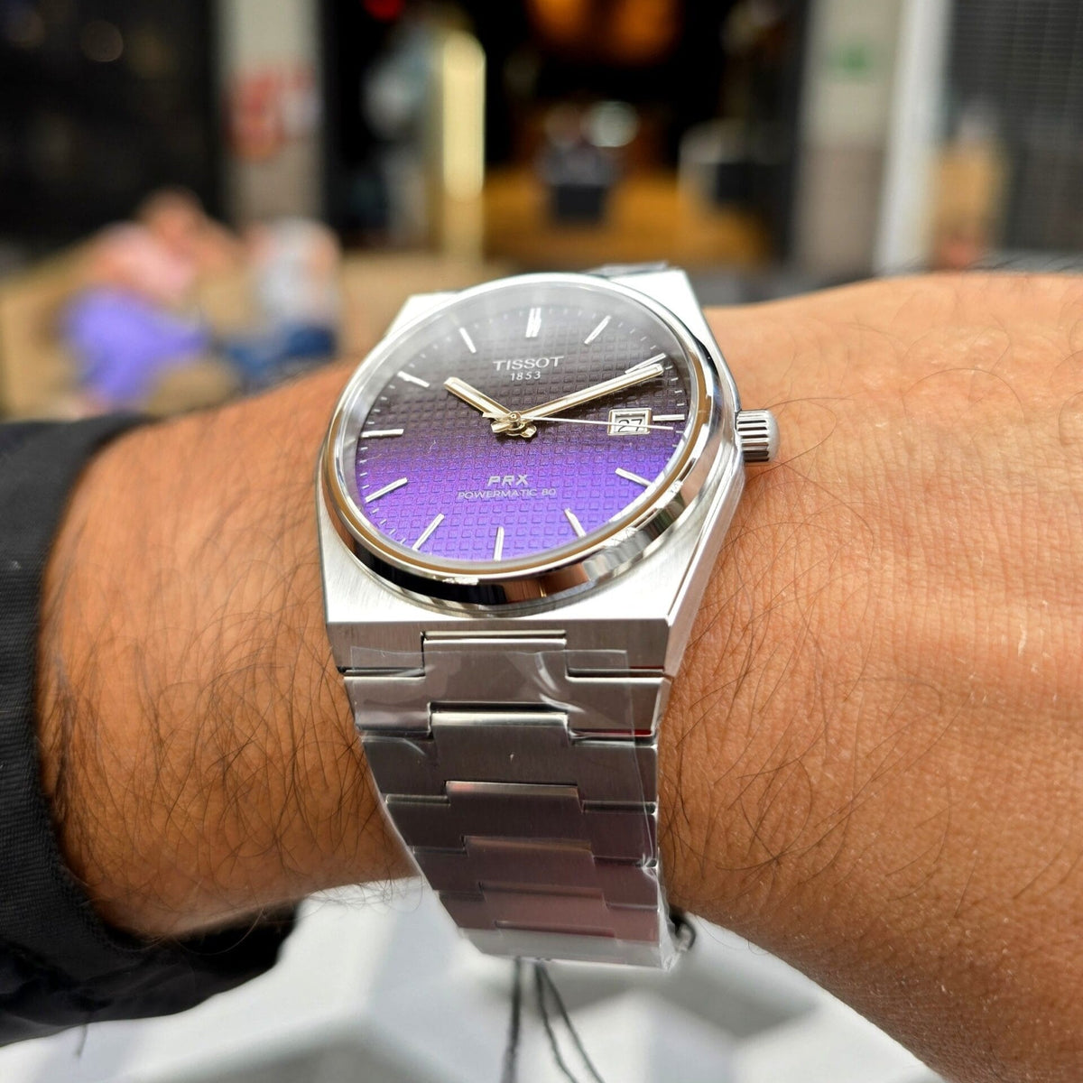 Shop Authentic Tissot Powermatic 80 Automatic Gradient Blue Dial Silver Steel Strap Watch for Men - T137.407.11.051.01 - Luxxuri