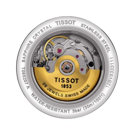 Shop Authentic Tissot T Classic Carson White Dial Brown Leather Strap Watch For Women - T085.207.36.013.00 - Luxxuri