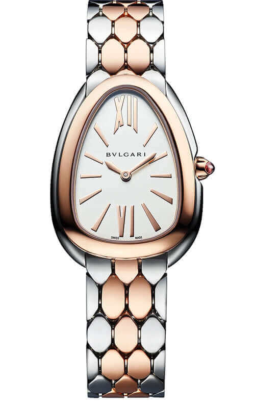 Shop Authentic Bvlgari Serpenti Seduttori White Dial Two Tone Steel Strap Watch for Women - SERPENTI103277 - Luxxuri