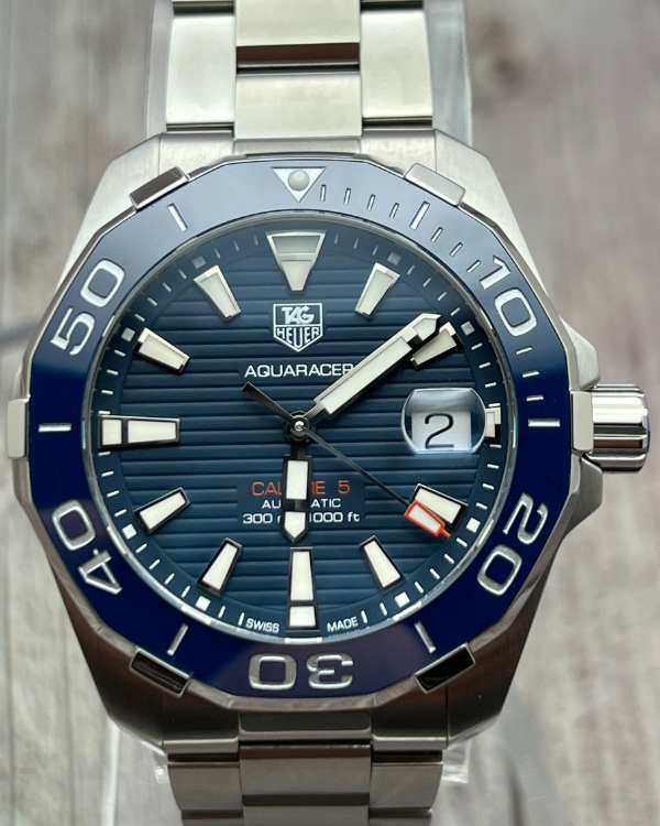 Shop Authentic Tag Heuer Aquaracer Blue Dial Watch for Men - WAY211C.BA0928 - Luxxuri
