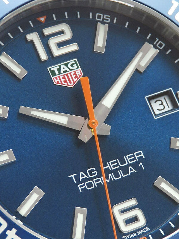Shop Authentic Tag Heuer Formula 1 Quartz Blue Dial Two Tone NATO Strap Watch for Men - WAZ1010.FC8197 - Luxxuri