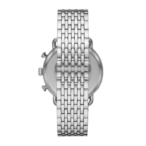 Shop Authentic Emporio Armani Aviator Chronograph Beige Dial Silver Steel Strap Watch For Men - AR11239 - Luxxuri