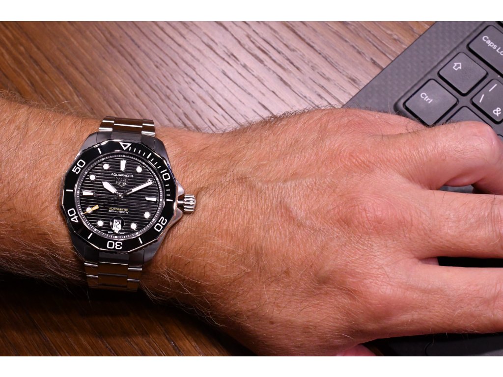 Shop Authentic Tag Heuer Aquaracer Professional 300 Automatic Black Dial Silver Steel Strap Watch for Men - WBP201A.BA0632 - Luxxuri