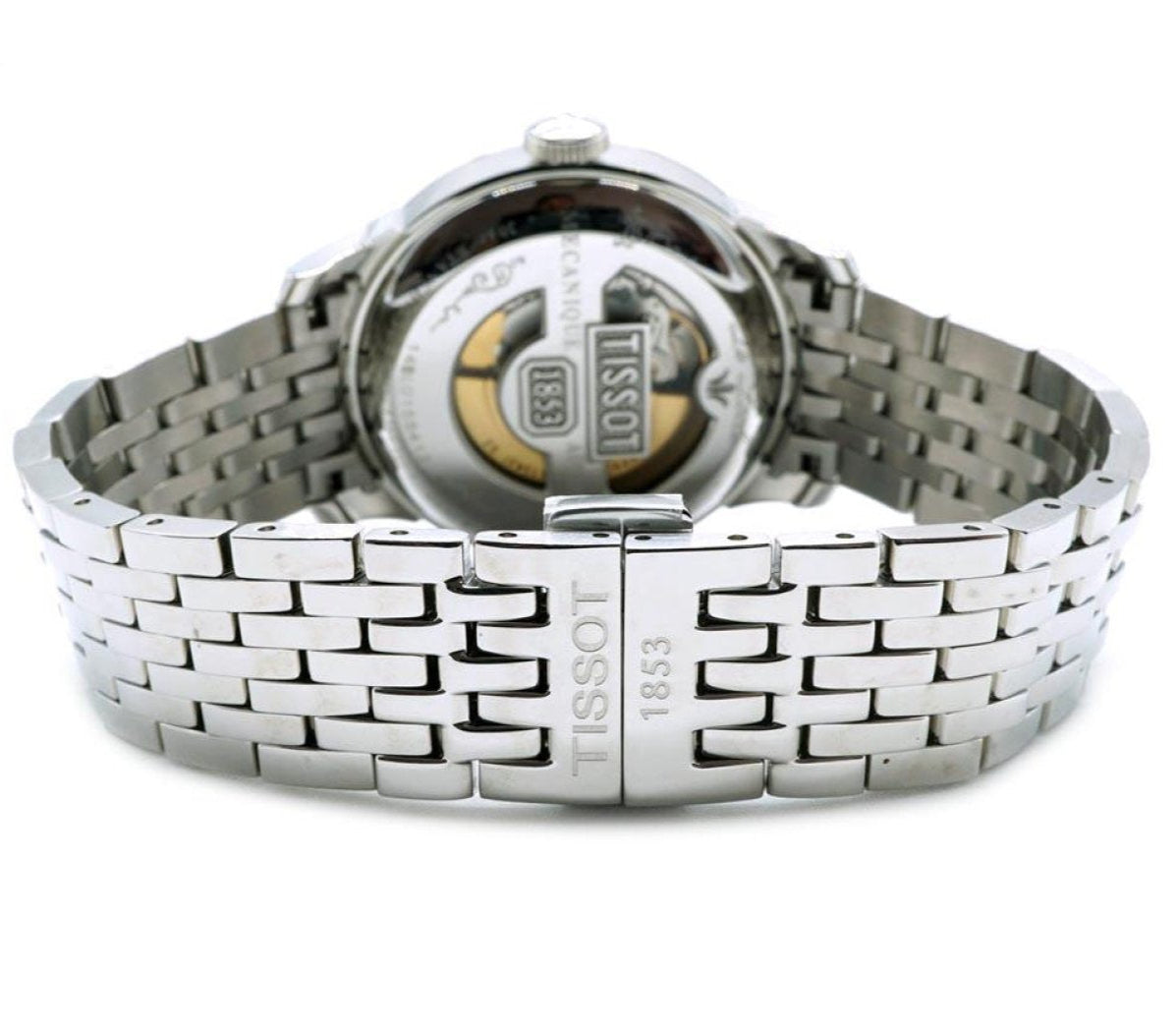 Shop Authentic Tissot T Classic Le Locle Powermatic 80 Black Dial Silver Steel Strap Watch For Women - T41.1.483.53 - Luxxuri