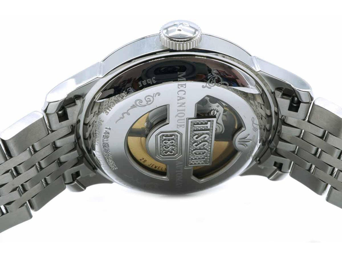 Shop Authentic Tissot T Classic Le Locle Powermatic 80 Black Dial Silver Steel Strap Watch For Women - T41.1.483.53 - Luxxuri