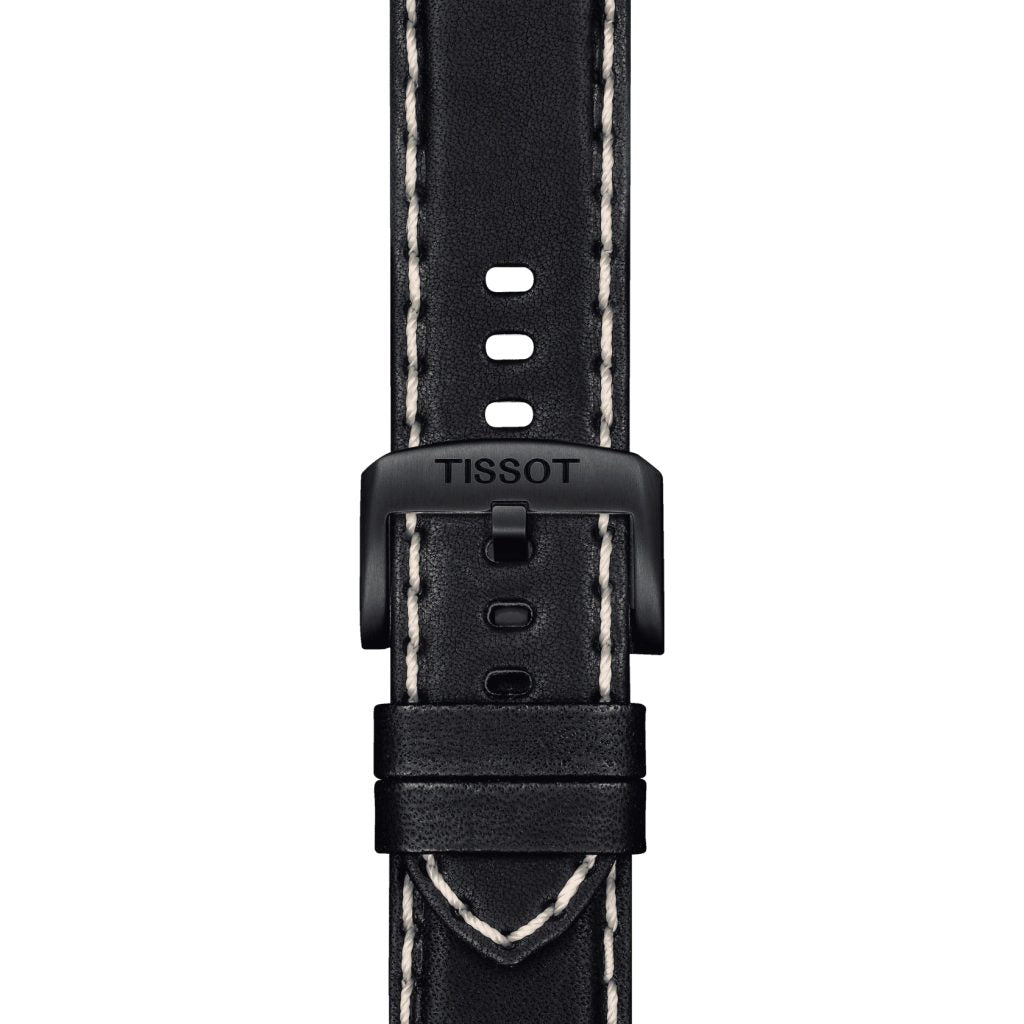 Shop Authentic Tissot Chrono XL Vintage Chronograph Black Dial Black Leather Strap Watch For Men - T116.617.36.052.02 - Luxxuri