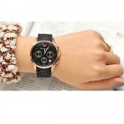 Shop Authentic Emporio Armani Sportivo Black Dial Black Steel Strap Watch For Women - AR5906 - Luxxuri
