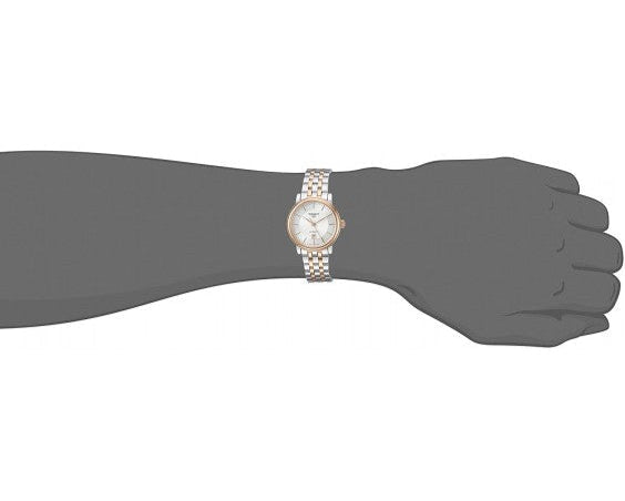 Shop Authentic Tissot T Classic Carson Premium 30 White Dial Two Tone Steel Strap Watch for Women - T122.207.22.031.01 - Luxxuri