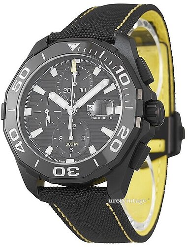 Shop Authentic Tag Heuer Aquaracer PVD Black Dial Watch for Men - CAY218A.FC6361 - Luxxuri