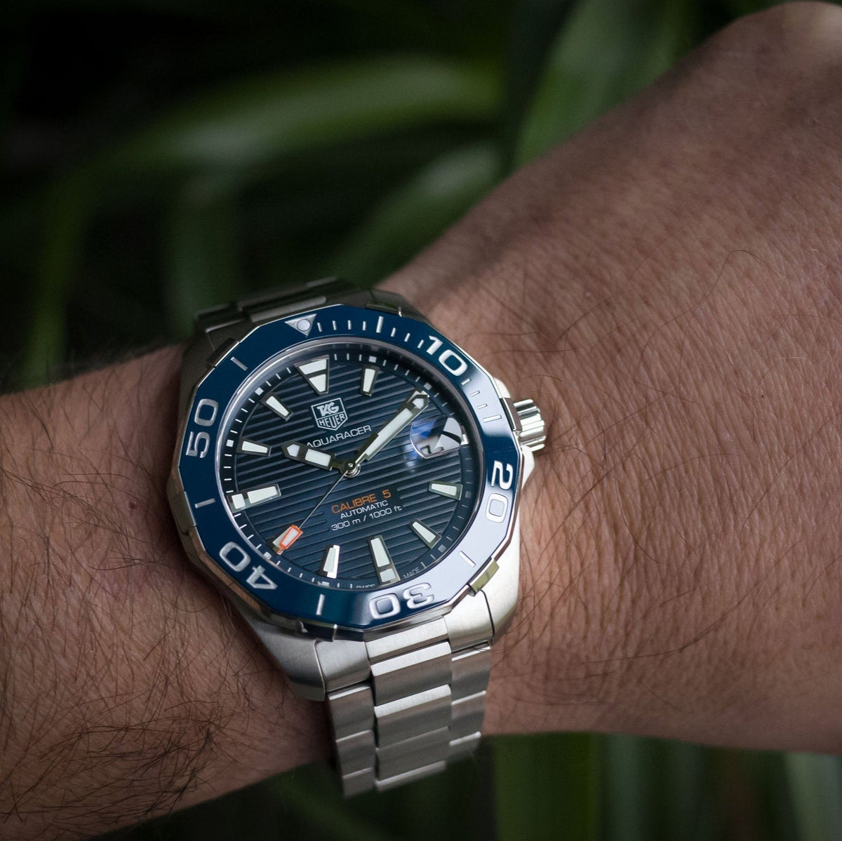 Shop Authentic Tag Heuer Aquaracer Blue Dial Watch for Men - WAY211C.BA0928 - Luxxuri