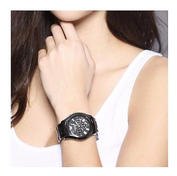 Shop Authentic Emporio Armani Black Ceramic Dial Ceramic Strap Watch For Women - AR1401 - Luxxuri