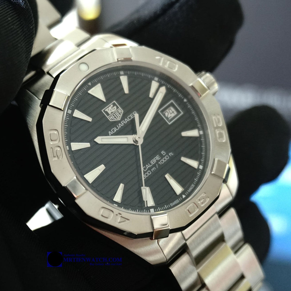 Shop Authentic Tag Heuer Aquaracer Black Dial Watch for Men - WAY2110.BA0928 - Luxxuri