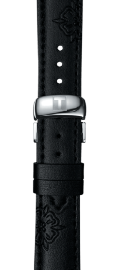 Shop Authentic Tissot Dressport Chronograph Black Dial Black Leather Strap Watch for Women - T050.217.17.057.00 - Luxxuri