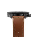 Hugo Boss Pilot Chronograph Black Dial Brown Leather Strap Watch for Men - 1513851
