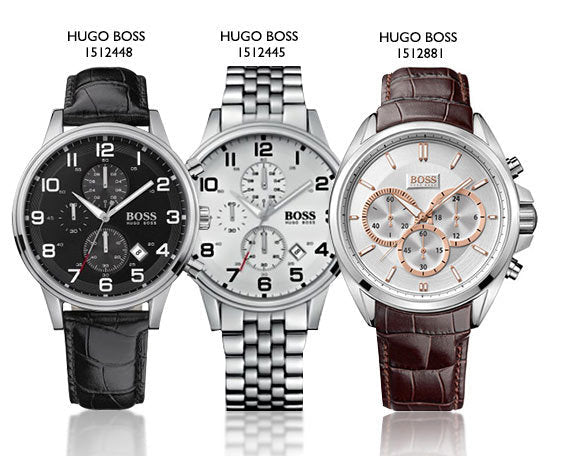 Shop Authentic Hugo Boss Aeroliner Chronograph White Dial Silver Steel Strap Watch For Men - 1512445 - Luxxuri