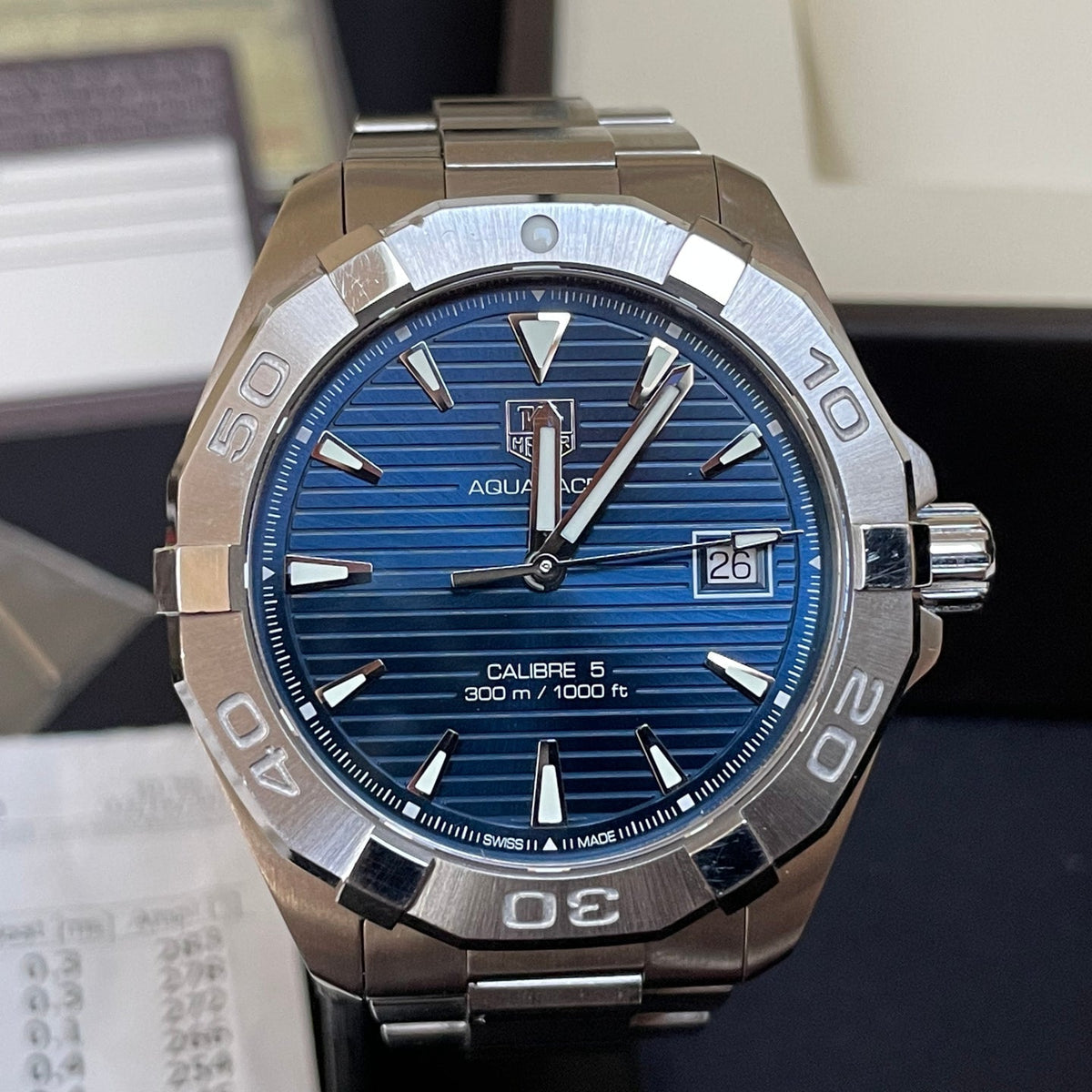 Shop Authentic Tag Heuer Aquaracer Blue Dial Watch for Men - WAY2112.BA0928 - Luxxuri