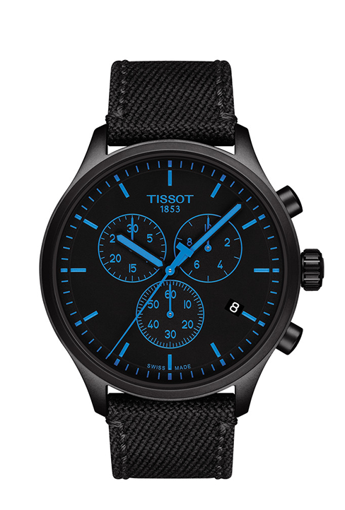 Shop Authentic Tissot Chrono XL Quartz Black Dial Black Nylon Strap Watch For Men - T116.617.37.051.00 - Luxxuri