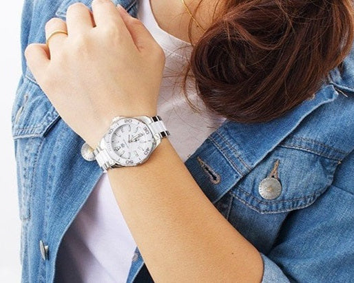 Shop Authentic Tag Heuer Aquaracer White Dial Watch for Women - WAY131B.BA0914 - Luxxuri