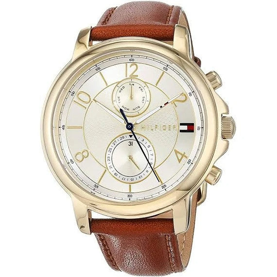Shop Authentic Tommy Hilfiger Claudia Rose Gold Dial Brown Leather Strap Watch for Women - 1781818 - Luxxuri