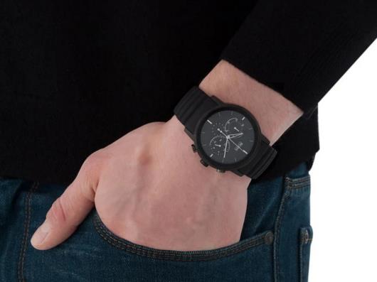 Shop Authentic Hugo Boss Modern Black Dial Black Rubber Strap Watch for Men - 1512639 - Luxxuri