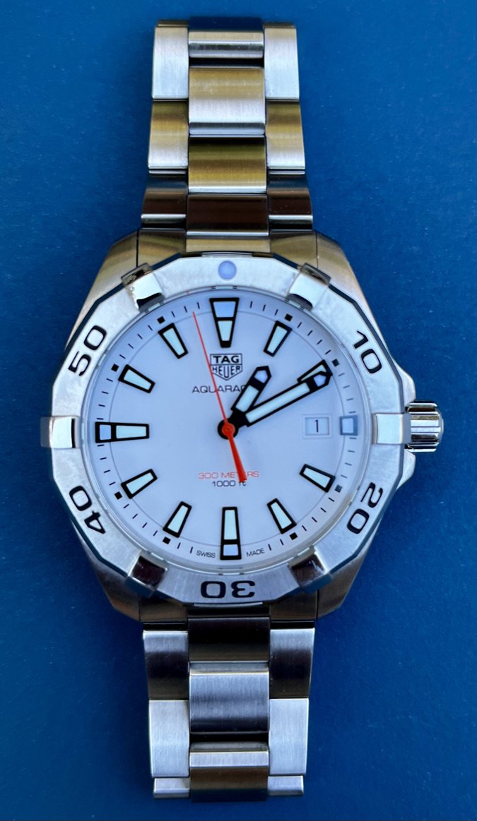 Shop Authentic Tag Heuer Aquaracer White Dial Watch for Men - WBD1111.BA0928 - Luxxuri