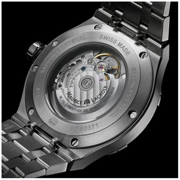 Shop Authentic Maurice Lacroix Aikon Automatic Black Dial Silver Steel Strap Watch for Men - AI1807-SS002-330-1 - Luxxuri
