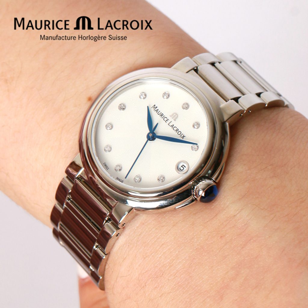 Shop Authentic Maurice Lacroix Fiaba Mother of Pearl Dial Two Tone Steel Strap Watch for Women - FA1007-PVP13-170-1 - Luxxuri