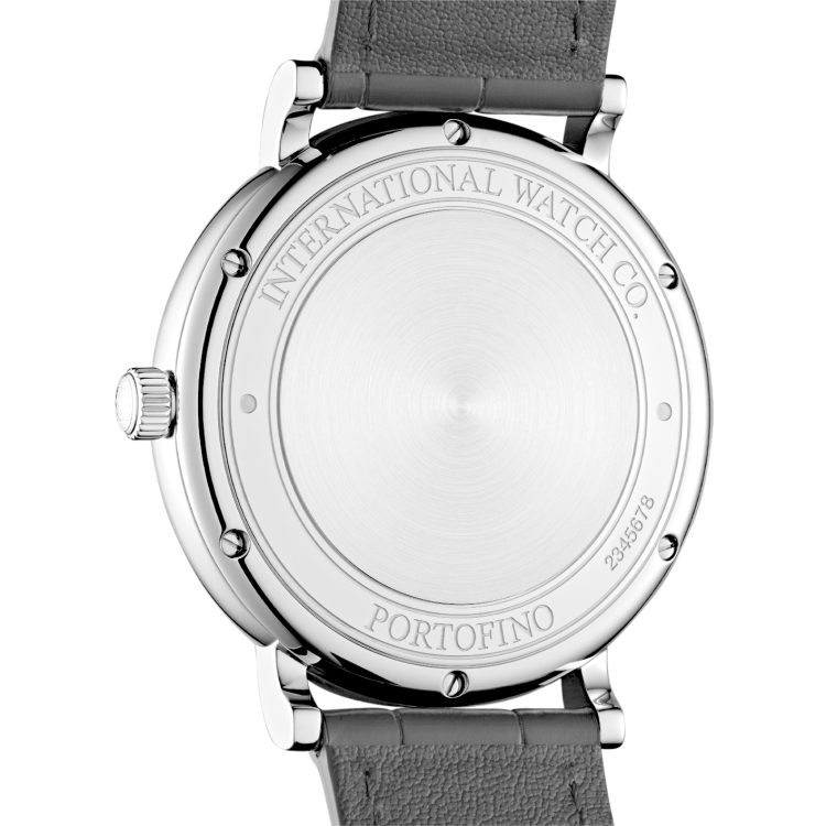 Shop Authentic IWC Portofino Automatic White Dial Black Leather Strap Watch for Men - IW356501 - Luxxuri