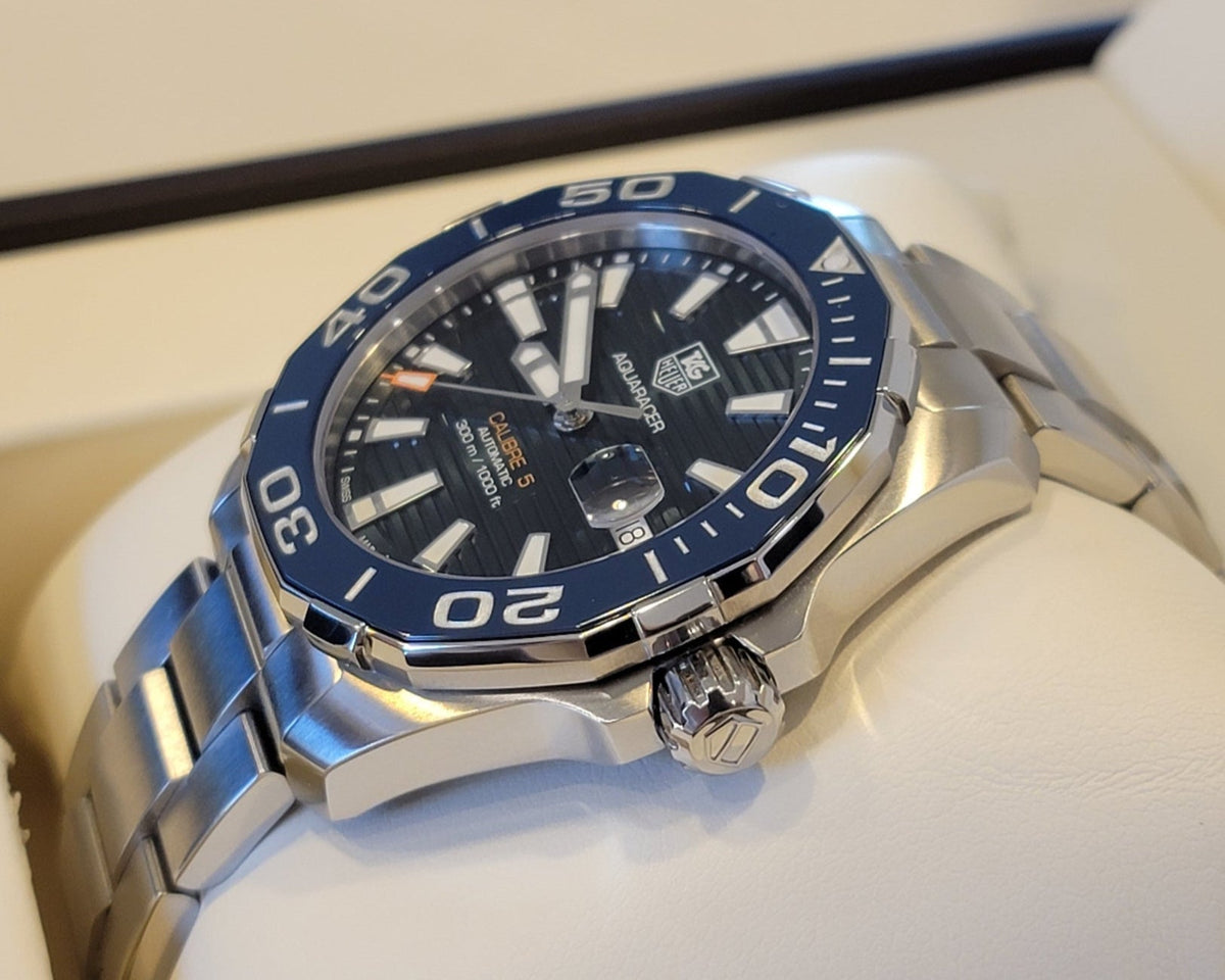 Shop Authentic Tag Heuer Aquaracer Blue Dial Watch for Men - WAY211C.BA0928 - Luxxuri