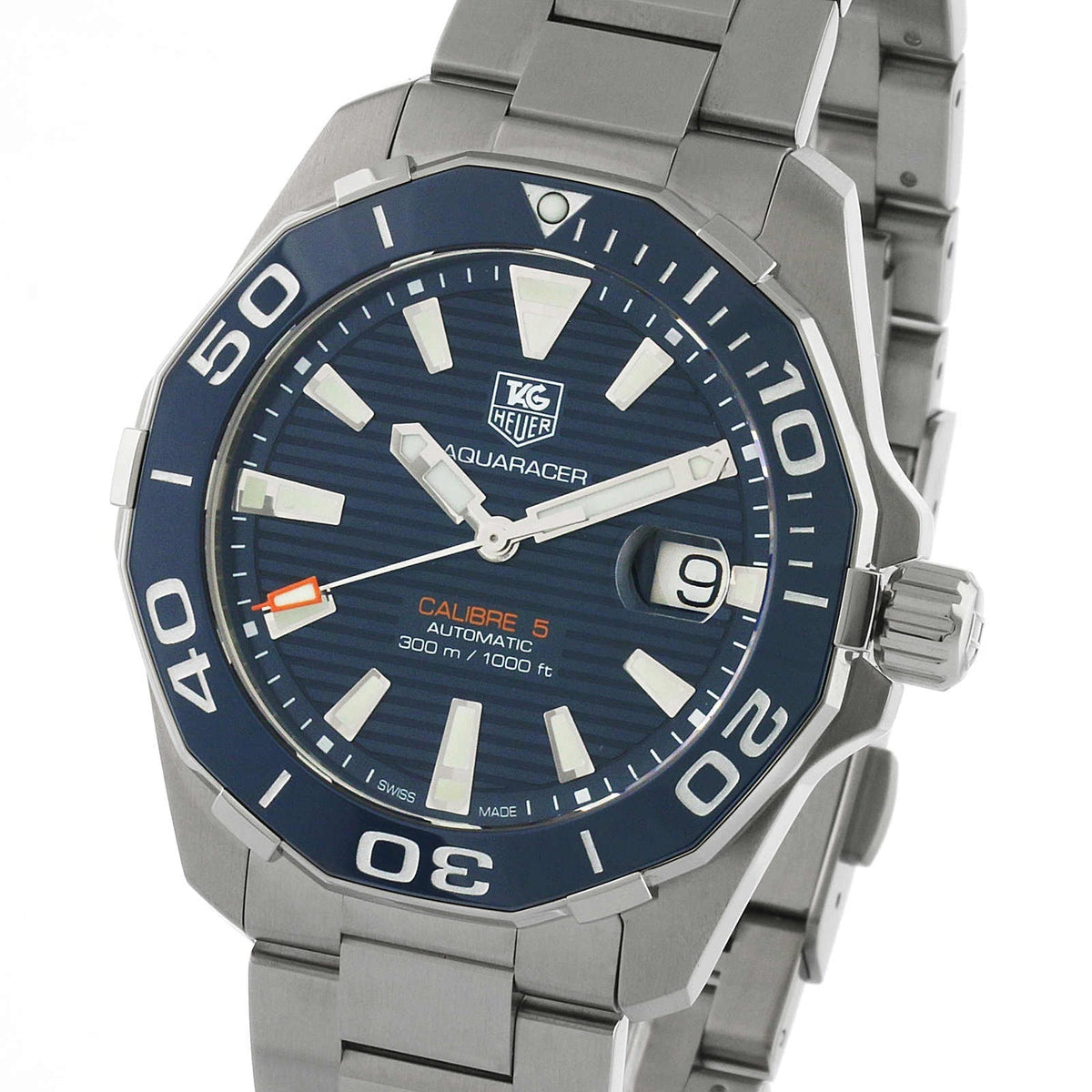Shop Authentic Tag Heuer Aquaracer Blue Dial Watch for Men - WAY211C.BA0928 - Luxxuri